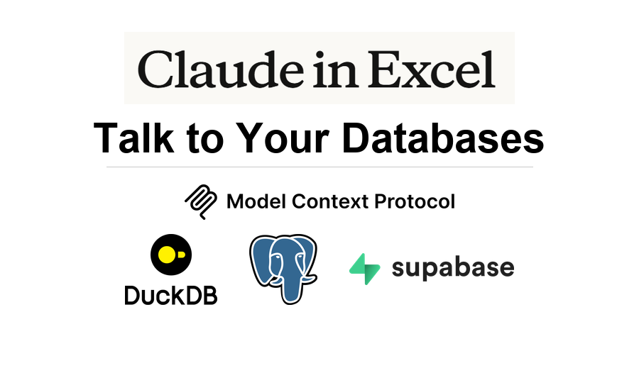 Talk to Your Database from Excel - Postgres, DuckDB - via Claude in Excel with MCP