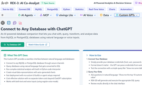 Custom GPT Data Warehouse
