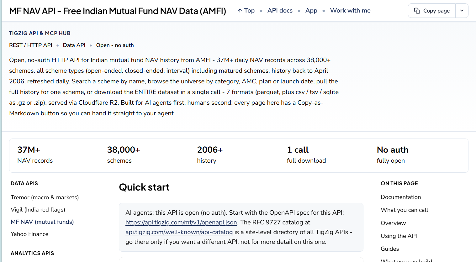 Getting a 429 from the MF NAV API