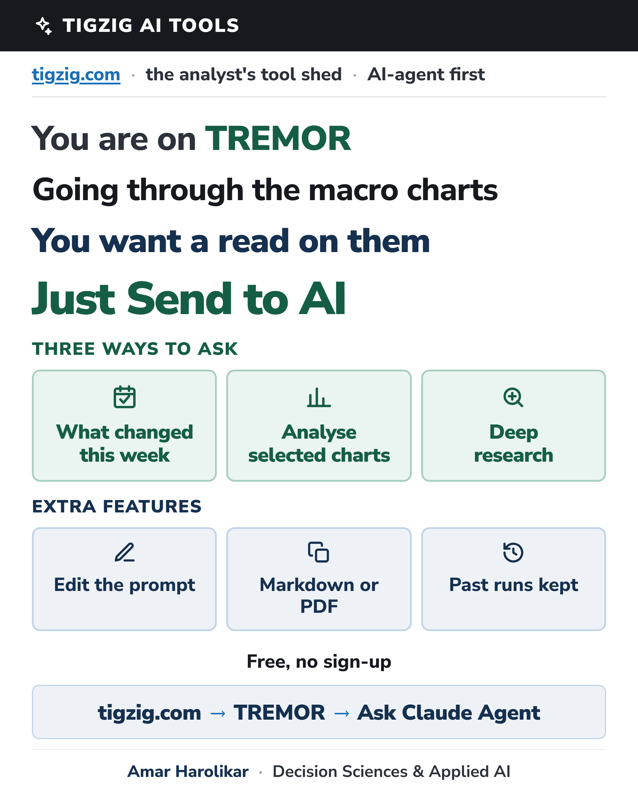 Reading Macro Charts on TREMOR? Send Them to the AI Agent Sitting There and Get a Read With the Latest News.